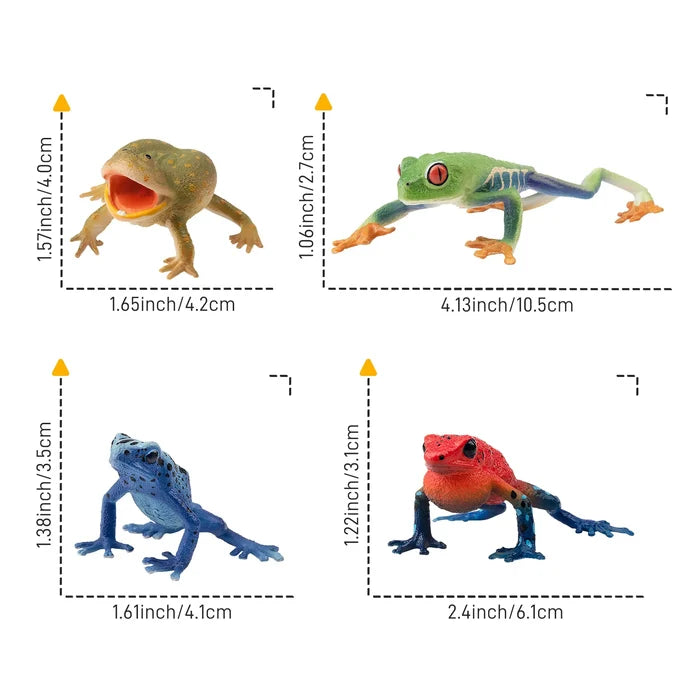 12-Piece Frog Figurines Playset-size 1