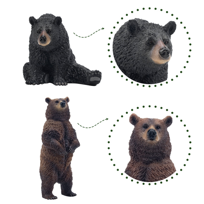 12-Piece North American Forest Animals Figurine Playset
