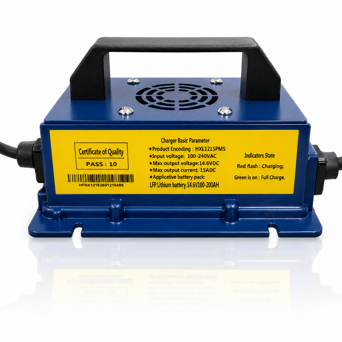 12V 15A Lithium Battery Charger - Epoch Batteries