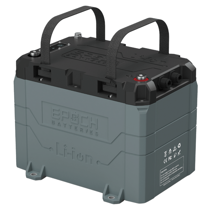 12V 50Ah (0.64kWh) LiFePO4 Lithium Battery - Bluetooth, Heating, Waterproof