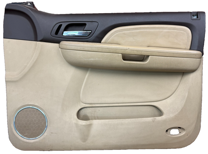 2007-2009 GMC YUKON ESCALADE OEM FRONT RIGHT PASSENGER INTERIOR DOOR PANEL BEIGE