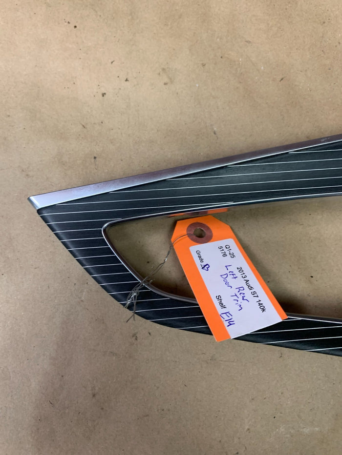 2012-2018 AUDI S7 REAR LEFT SIDE DOOR PANEL INSERT COVER TRIM OEM 4G8 867 419 AG