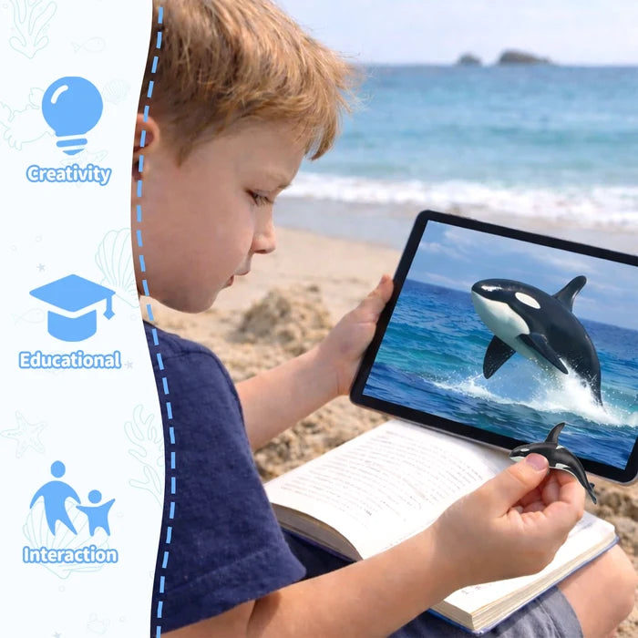 24-Piece Ocean Animal Figurines Playset - Mini Size