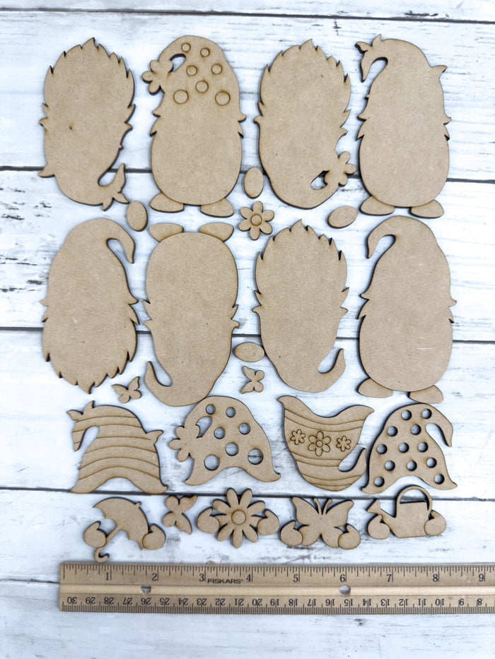 4 Mini Spring Gnomes DIY Kit
