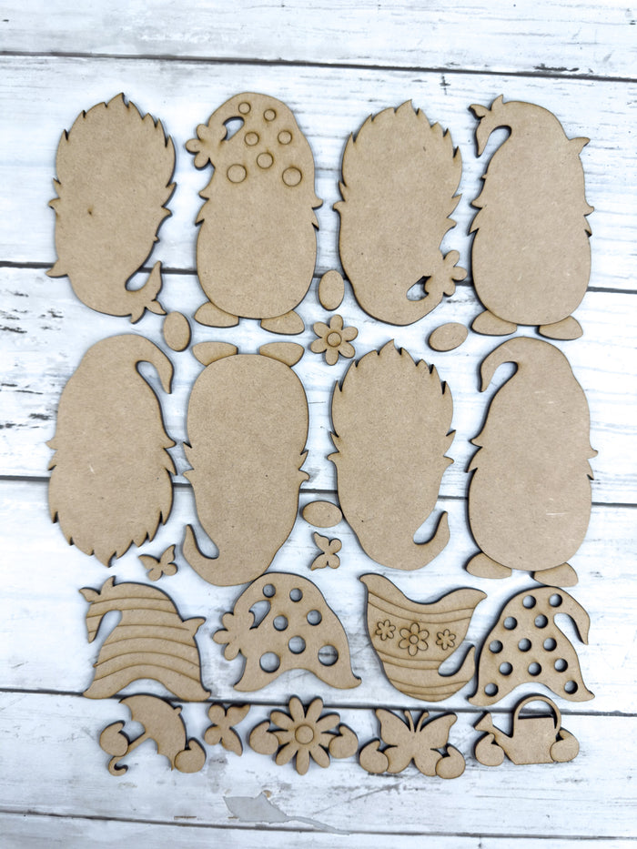 4 Mini Spring Gnomes DIY Kit