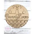 9 in round Bunny Love Sign DIY Craft Kit