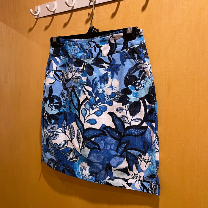 18" Floral Print Skort w/ Pockets