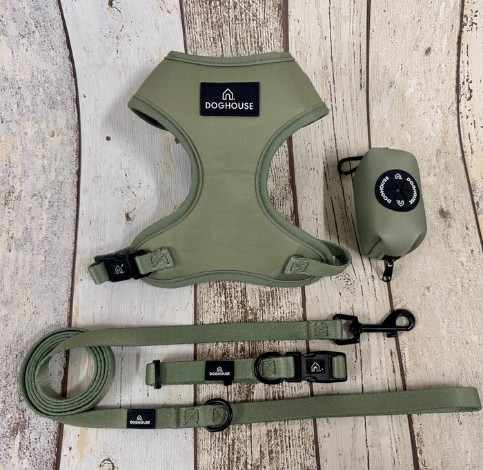 Doghouse Everyday Comfort Dog Lead in Olive Green - DOGHOUSE