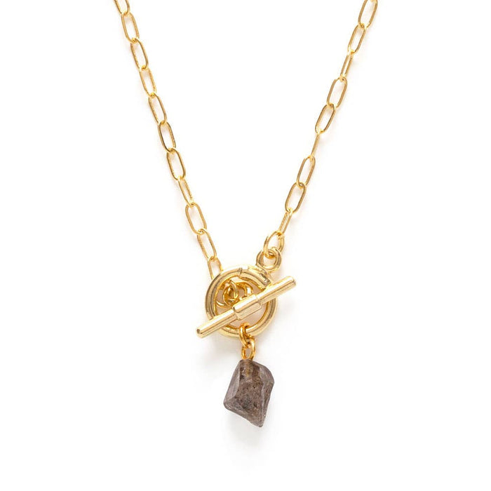 Amano Studio - Toggle Clasp with Gemstone Necklace: Moonstone