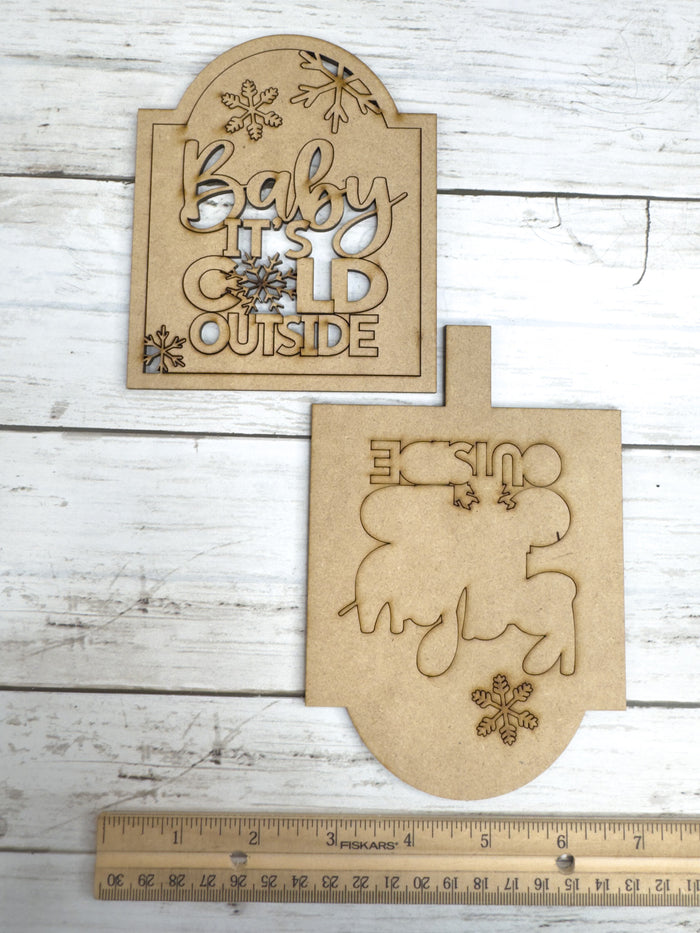 Baby It's Cold Outside Insert for Spindle Base
