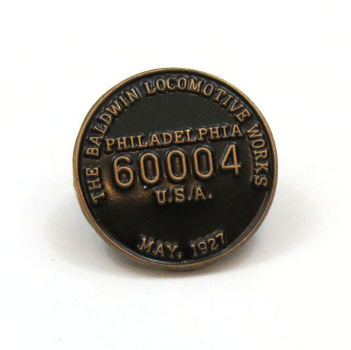 Baldwin Locomotive Builders Plate Pin