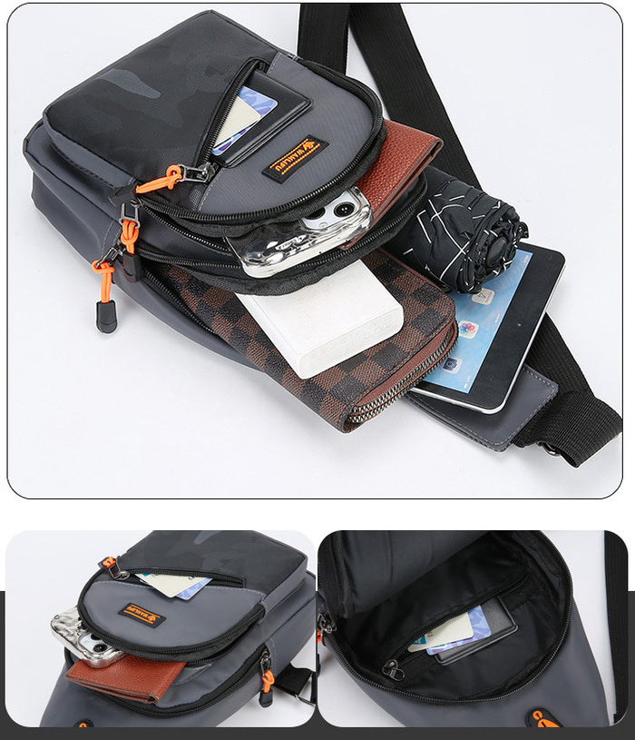 BM033 - Men's Portable Multi-Layer Messenger Bag