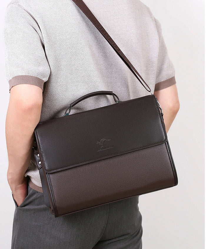 BM045 - Genuine Leather Men's Premium Messenger Bag