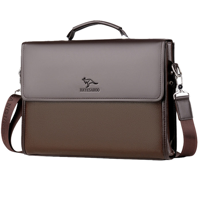 BM045 - Genuine Leather Men's Premium Messenger Bag