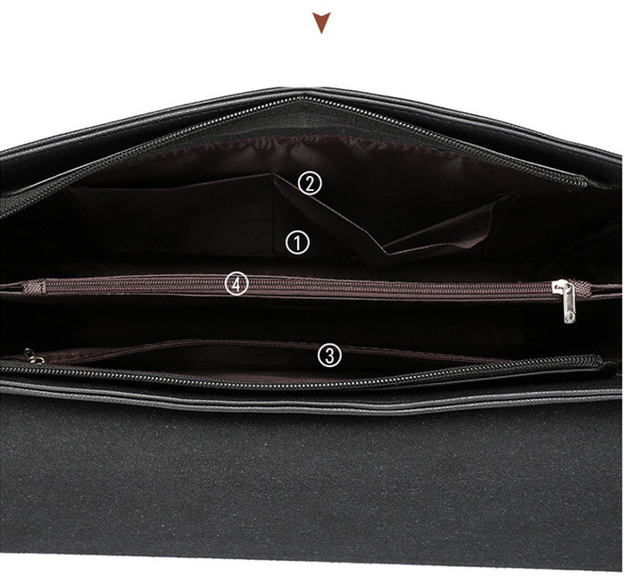 BM045 - Genuine Leather Men's Premium Messenger Bag