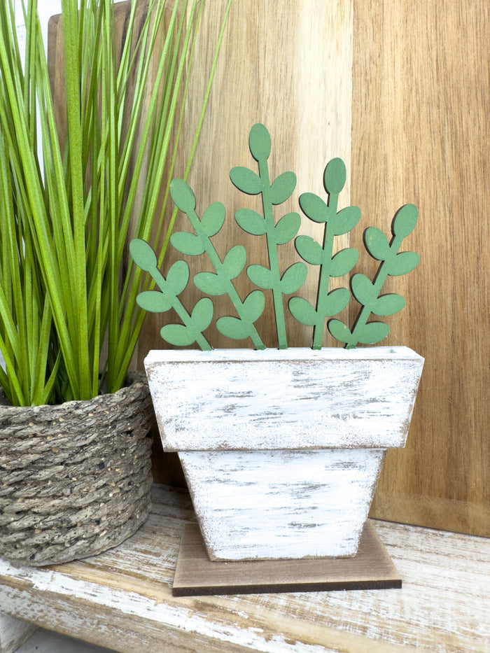 Boxwood Greenery Hugger Holder Interchangeable Base DIY Craft Kit