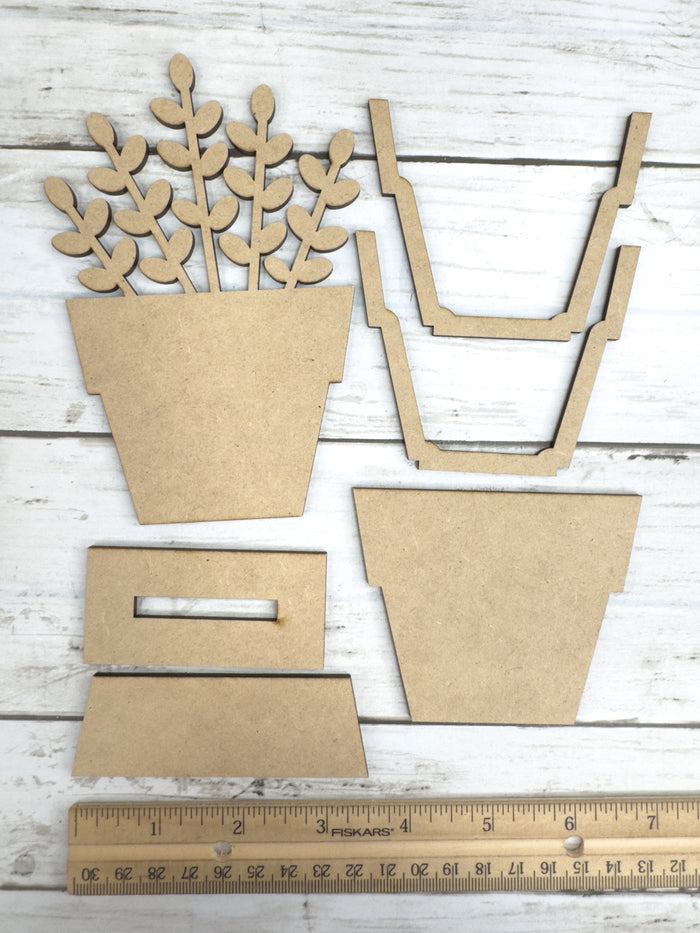 Boxwood Greenery Hugger Holder Interchangeable Base DIY Craft Kit
