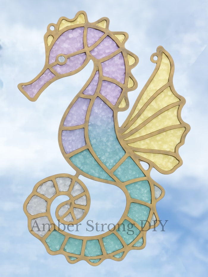 BULK Style 168 Sea Horse Laser Cut Outline Frame Blank