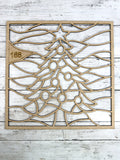 BULK Style 188 Christmas Tree Laser Cut Outline Frame Blank