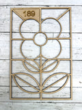 BULK Style 189 Flower Sprout Laser Cut Outline Frame Blank