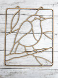 BULK Style 96 Frame Chunky Bird Laser Cut Outline Frame Blank