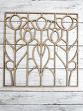 BULK Style 99 Flower Stems Laser Cut Outline Frame Blank