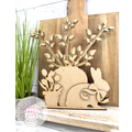 Bunny Potted Flowers Shelf Sitter DIY Kit