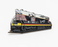 Burlington Route SD7 Locomotive Pin