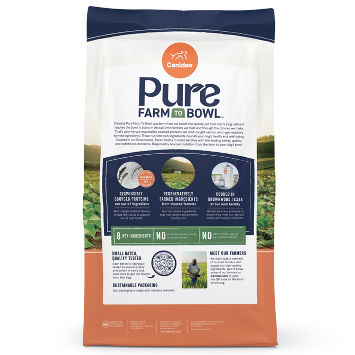 Canidae Pure Farm To Bowl Wild-Caught Salmon & Sweet Potato Recipe Dog Food