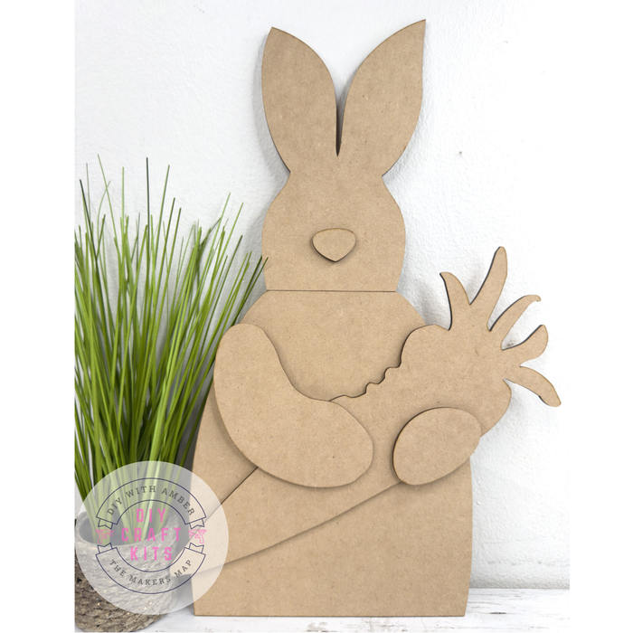 Chunky bunny carrot bite Leaner DIY Kit