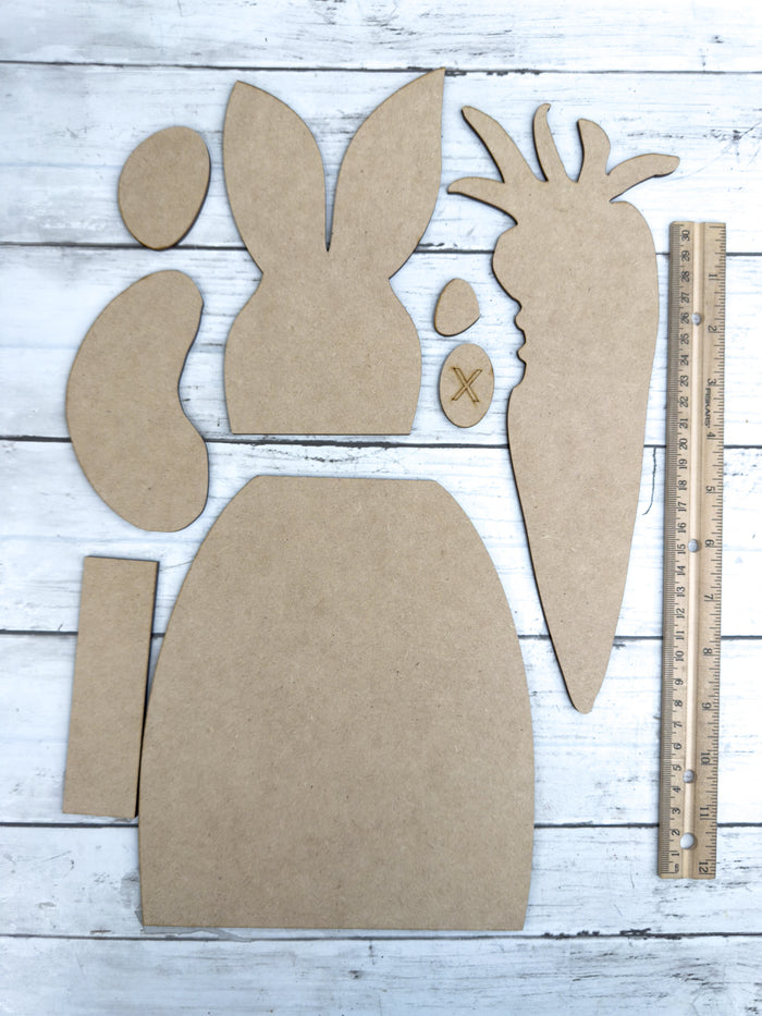 Chunky bunny carrot bite Leaner DIY Kit