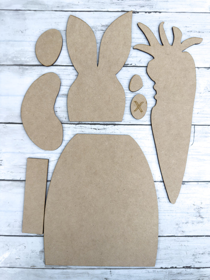 Chunky bunny carrot bite Leaner DIY Kit