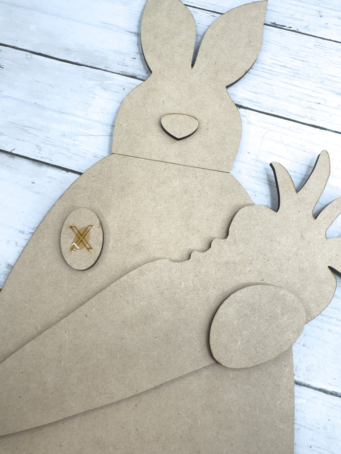 Chunky bunny carrot bite Leaner DIY Kit