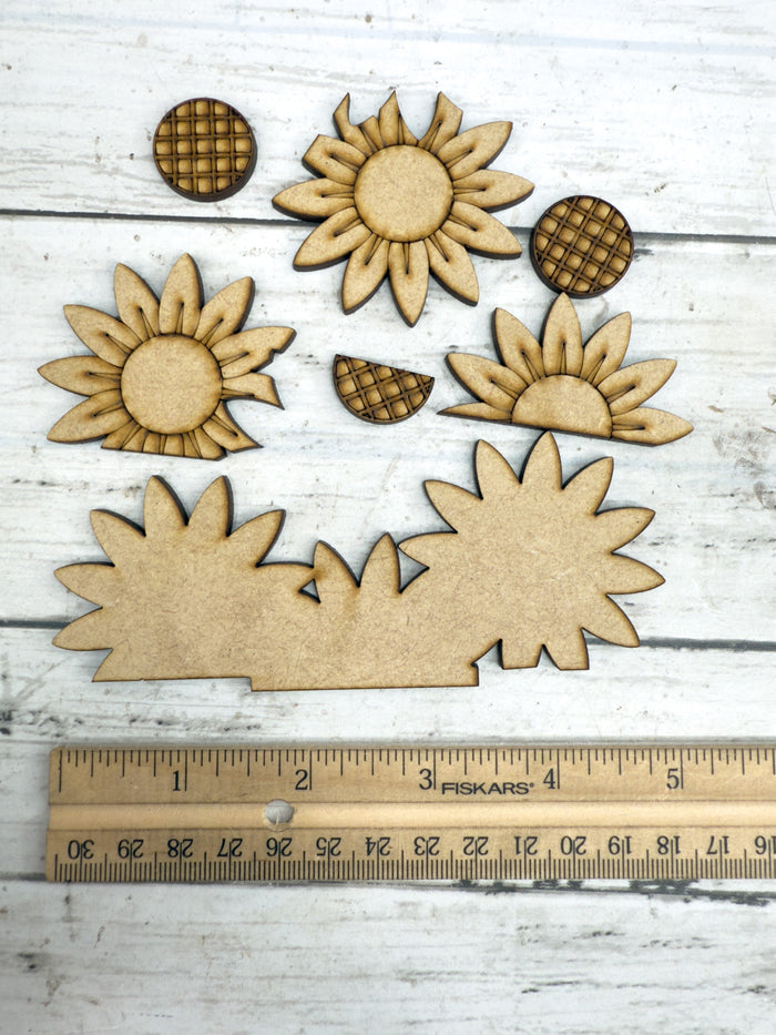 Cluster of Sunflowers Add on Insert