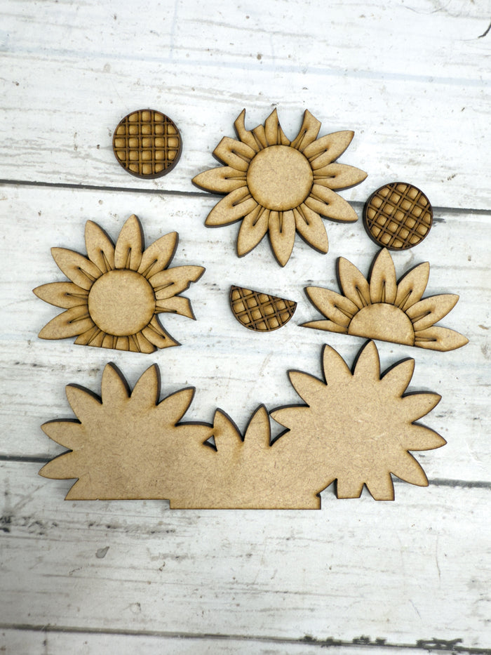 Cluster of Sunflowers Add on Insert