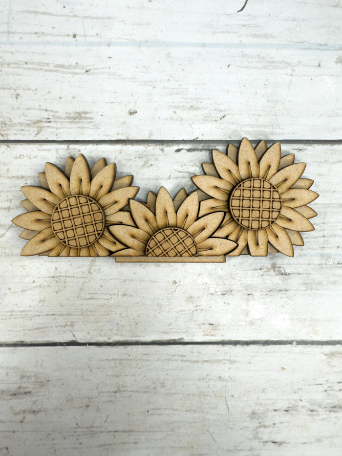 Cluster of Sunflowers Add on Insert