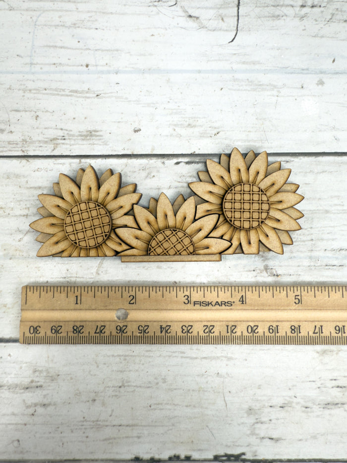 Cluster of Sunflowers Add on Insert