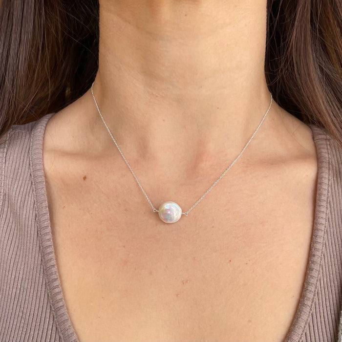 Coin Pearl Necklace