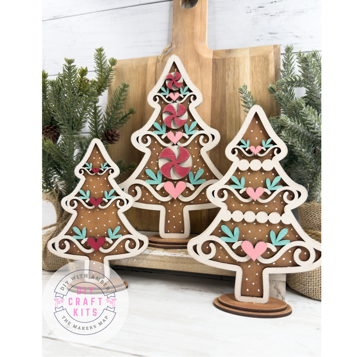Cookie Christmas Tree Trio DIY Craft Kit
