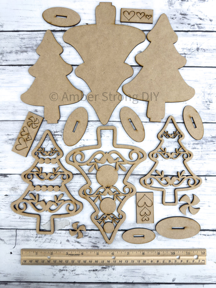 Cookie Christmas Tree Trio DIY Craft Kit