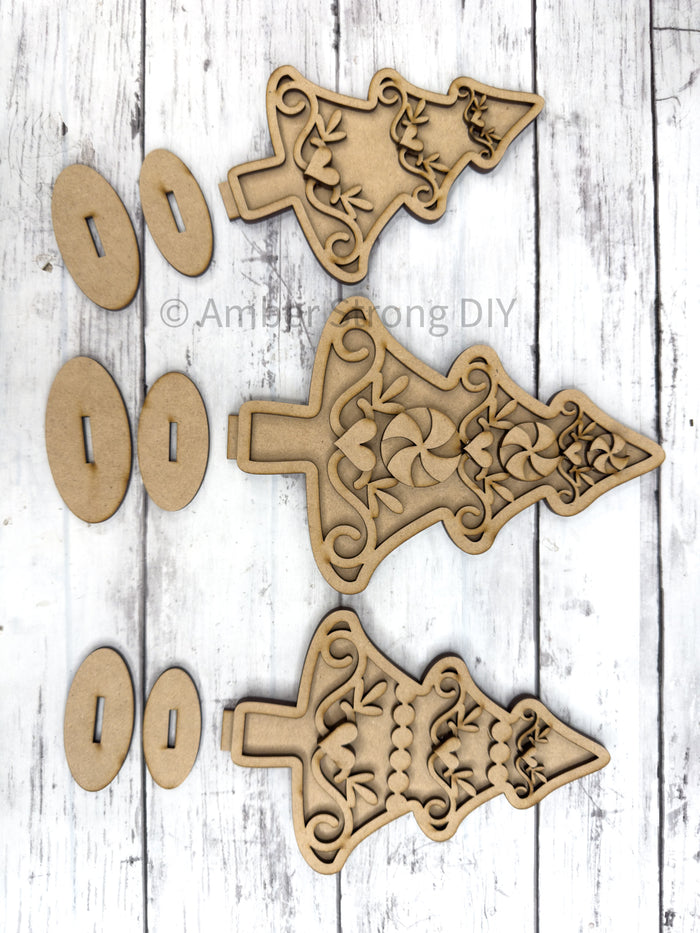Cookie Christmas Tree Trio DIY Craft Kit