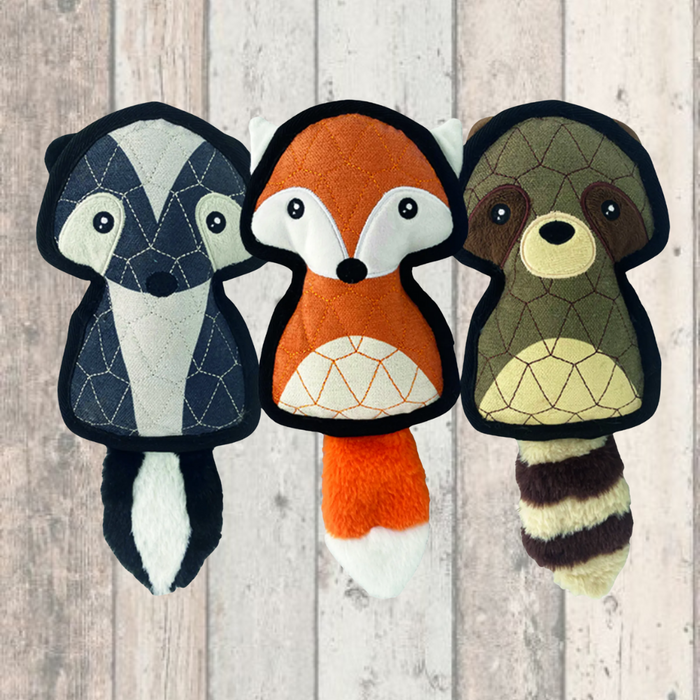 Country Animal Tough Plush Dog Toy - DOGHOUSE