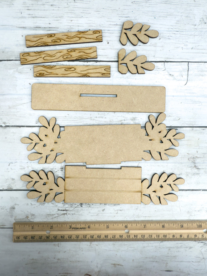 Crate and Greenery Sitter Interchangeable Base DIY Kit