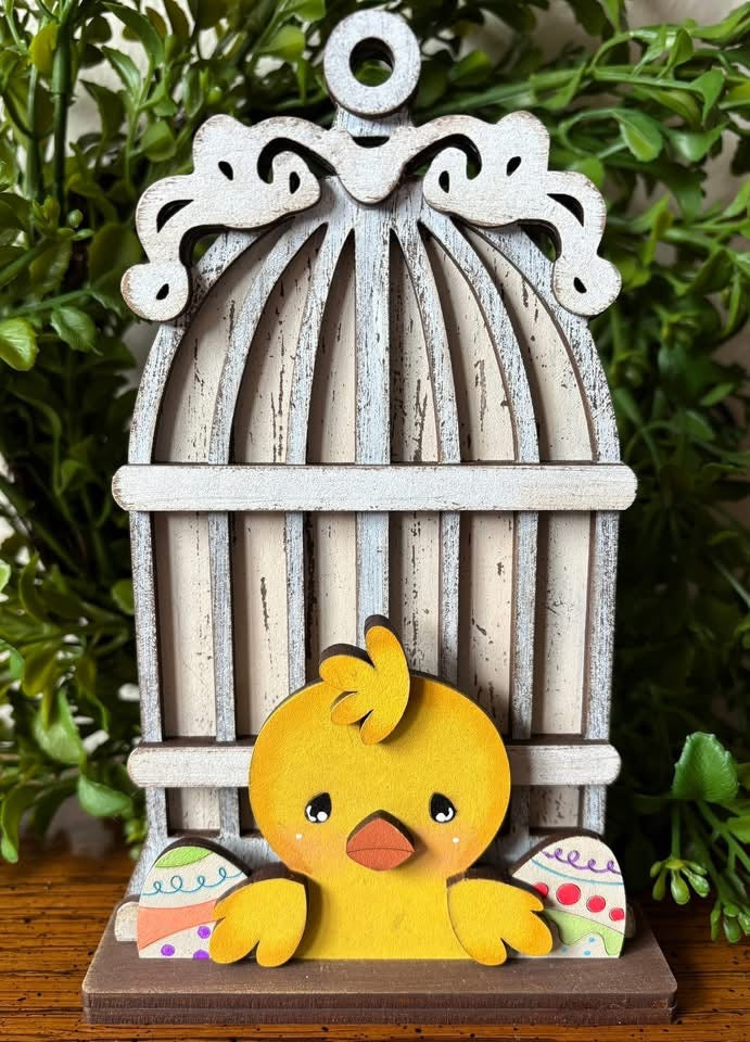 Cute Chick with Eggs Lantern Add on Insert