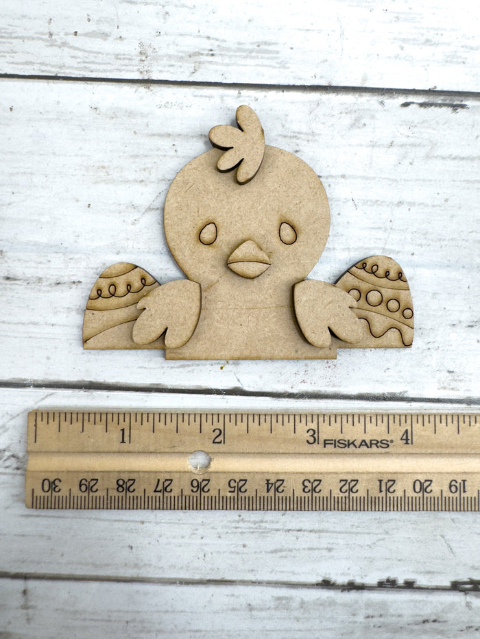 Cute Chick with Eggs Lantern Add on Insert