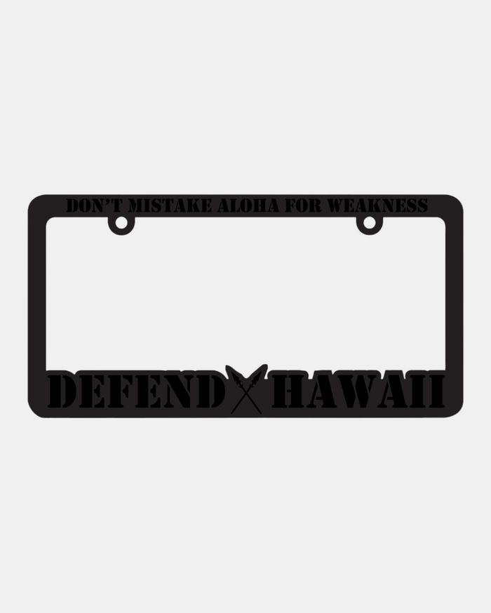 DMAFW SPEARS License Plate Frame