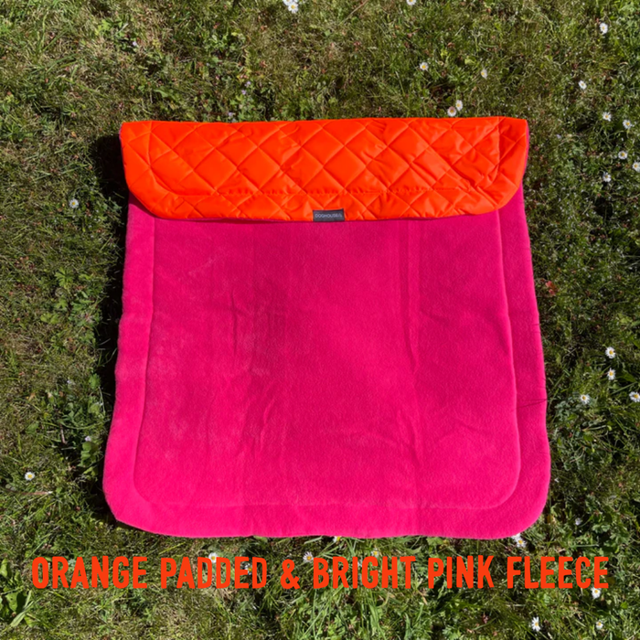 Orange Padded & Bright Pink Fleece / Regular 50 x 70cm