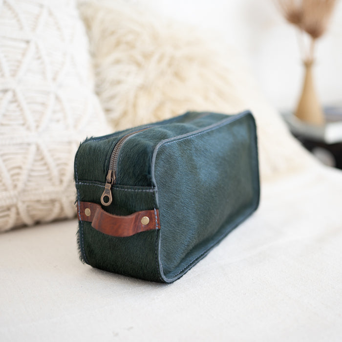 Dopp Kit | Pewter HH + Walnut Bison