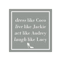 Dress Like Coco, silver • Beverage Napkins