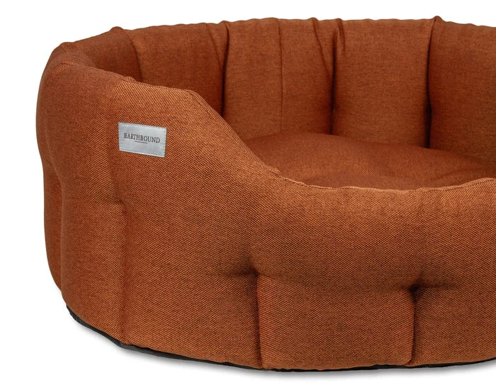 Earthbound Camden Burnt Orange Dog Bed - DOGHOUSE